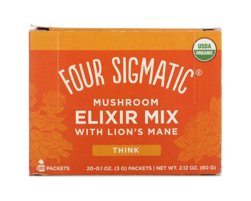 Four Sigma Foods Lion's Mane Superfood Mushroom Drink Mix 20 Packets 0.1 oz (3 g) Each Four Sigma Foods Lion's Mane Superfood Mushroom Drink Mix 20 Packets 0.1 oz (3 g) Each