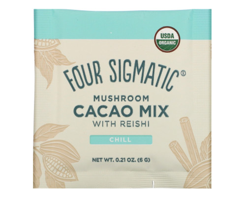 Four Sigma Foods XOCO Blue Mushroom Hot Cocoa Drink Mix with Reishi Sweet Cinnamon 10 Powder Bags 0.2 oz (6 g ) Each Four Sigma Foods XOCO Blue Mushroom Hot Cocoa Drink Mix with Reishi Sweet Cinnamon 10 Powder Bags 0.2 oz (6 g ) Each