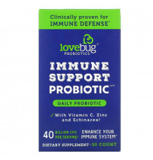 LoveBug Probiotics, Immune Support Probiotic, Daily Probiotic, 40 Billion CFU, 30 Count