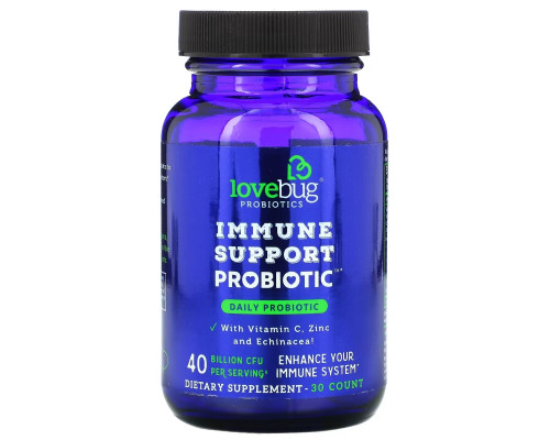 LoveBug Probiotics, Immune Support Probiotic, Daily Probiotic, 40 Billion CFU, 30 Count LoveBug Probiotics, Immune Support Probiotic, Daily Probiotic, 40 Billion CFU, 30 Count