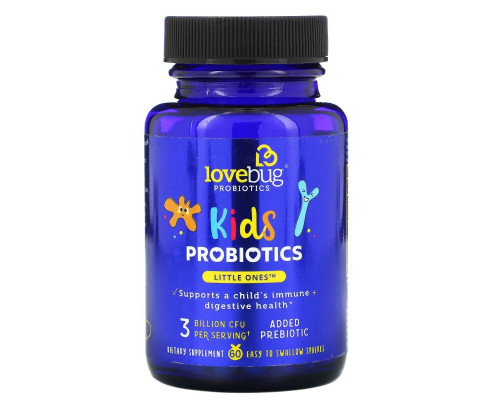 LoveBug Probiotics, Kids Probiotics, Little Ones, 3 Billion CFU, 60 Easy To Swallow Spheres LoveBug Probiotics, Kids Probiotics, Little Ones, 3 Billion CFU, 60 Easy To Swallow Spheres