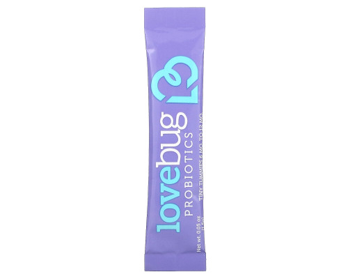 LoveBug Probiotics, Baby Probiotics, Tiny Tummies Daily Probiotic + Prebiotic, 6 Mo-12 Mo, 30 Single Serve Stick Packs, 1.59 oz ( 45 g) LoveBug Probiotics, Baby Probiotics, Tiny Tummies Daily Probiotic + Prebiotic, 6 Mo-12 Mo, 30 Single Serve Stick Packs, 1.59 oz ( 45 g)