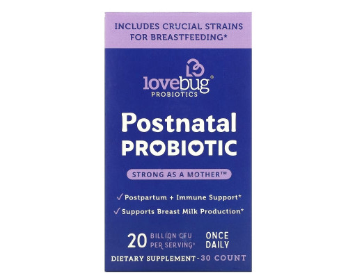 LoveBug Probiotics, Postnatal Probiotic, 20 Billion CFU, 30 Count LoveBug Probiotics, Postnatal Probiotic, 20 Billion CFU, 30 Count