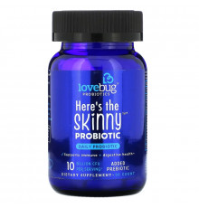 LoveBug Probiotics, Here's The Skinny Probiotic, 10 Billion CFU, 30 Count