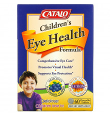 Catalo Naturals, Children's Eye Health Formula, Blueberry, 60 Chewable Tablets