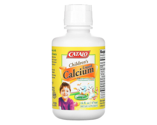 Catalo Naturals, Children's Liquid Calcium with Magnesium & Zinc, Peach and Mango, 16 fl oz (474 ml) Catalo Naturals, Children's Liquid Calcium with Magnesium & Zinc, Peach and Mango, 16 fl oz (474 ml)