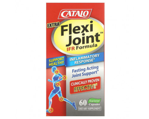 Для мышц и суставов Catalo Naturals, Extra Flexi Joint, формула IFR, 60 вегетарианских капсул Для мышц и суставов Catalo Naturals, Extra Flexi Joint, формула IFR, 60 вегетарианских капсул