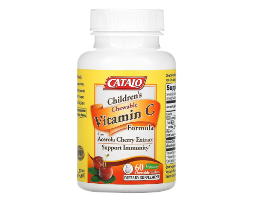 Catalo Naturals, Children's Chewable Vitamin C Formula, 100 mg, 60 Chewable Tablets Catalo Naturals, Children's Chewable Vitamin C Formula, 100 mg, 60 Chewable Tablets