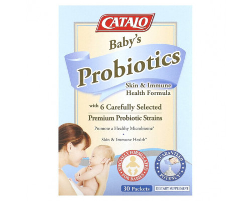 Детское здоровье Catalo Naturals, Детские пробиотики, 30 пакетиков по 1,5 г (0,05 унции) Детское здоровье Catalo Naturals, Детские пробиотики, 30 пакетиков по 1,5 г (0,05 унции)