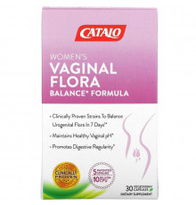 Catalo Naturals, Women's Vaginal Flora Balance Formula, 30 Vegetarian Capsules