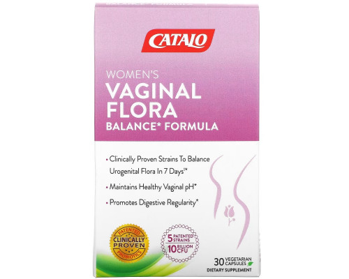Catalo Naturals, Women's Vaginal Flora Balance Formula, 30 Vegetarian Capsules Catalo Naturals, Women's Vaginal Flora Balance Formula, 30 Vegetarian Capsules