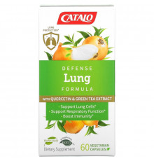 Catalo Naturals, Defense Lung Formula with Quercetin & Green Tea Extract, 60 Vegetarian Capsules