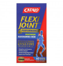 Catalo Naturals, FlexiJoint Performance, Glucosamine & OptiMSM, Joint Flexibility, 60 Vegetraian Capsules