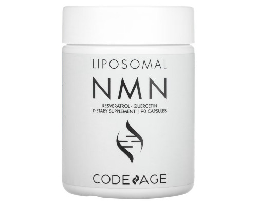 Codeage, Liposomal NMN, Resveratrol, Quercetin, 90 Capsules Codeage, Liposomal NMN, Resveratrol, Quercetin, 90 Capsules