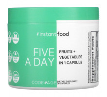 Суперфуды Five A Day, Fruits + Vegetables in 1 Capsule, 30 Capsules