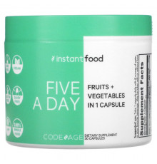 Суперфуды Five A Day, Fruits + Vegetables in 1 Capsule, 30 Capsules