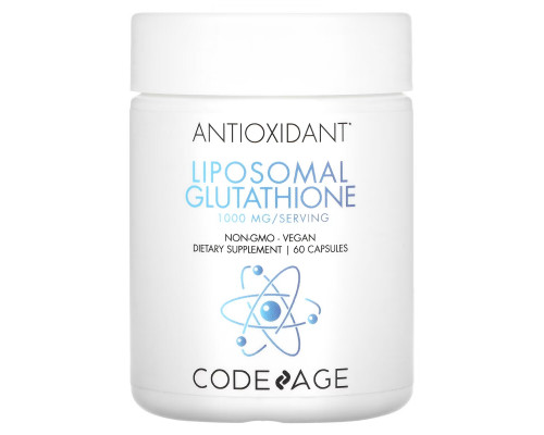 Codeage, Liposomal Glutathione, 500 mg, 60 Capsules Codeage, Liposomal Glutathione, 500 mg, 60 Capsules