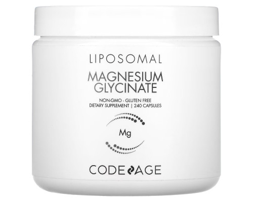 Codeage, Liposomal Magnesium Glycinate, 240 Capsules Codeage, Liposomal Magnesium Glycinate, 240 Capsules
