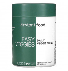 Codeage, Instant Food, вегетарианские блюда, ежедневная вегетарианская смесь, 90 капсул