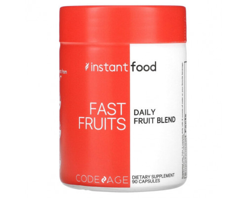 Фрукты и ягоды Instant Food, Fast Fruits, Daily Fruit Blend, 90 Capsules Фрукты и ягоды Instant Food, Fast Fruits, Daily Fruit Blend, 90 Capsules