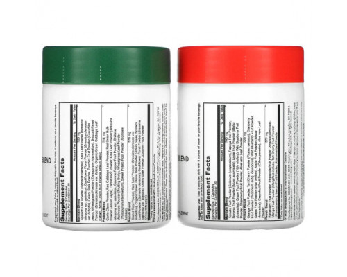 Зелень и зеленые овощи Easy Veggies Daily Veggie Blend / Fast Fruits Daily Fruit Blend, 2 Bottles, 90 Capsules Each Зелень и зеленые овощи Easy Veggies Daily Veggie Blend / Fast Fruits Daily Fruit Blend, 2 Bottles, 90 Capsules Each