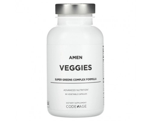 Зелень и зеленые овощи Amen, Veggies, 90 Vegetable Capsules Зелень и зеленые овощи Amen, Veggies, 90 Vegetable Capsules
