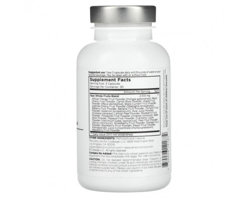 Фрукты и ягоды Amen, Fruits, 90 Vegetarian Capsules Фрукты и ягоды Amen, Fruits, 90 Vegetarian Capsules