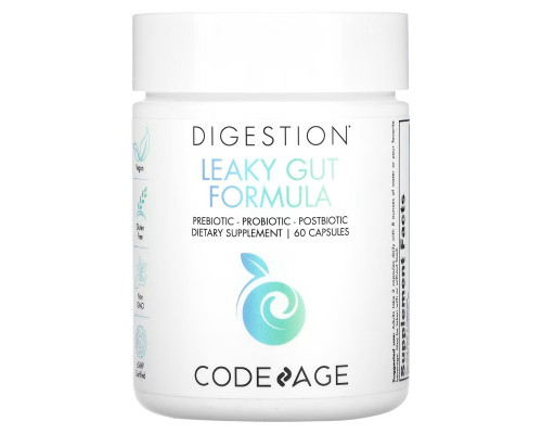 Codeage, Digestion, Leaky Gut Formula, 60 Capsules Codeage, Digestion, Leaky Gut Formula, 60 Capsules