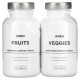 Зелень и зеленые овощи Amen, Fruits & Veggies, 2 Bottles, 180 Vegetable Capsules
