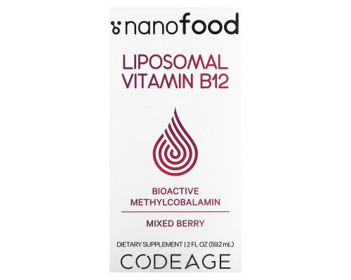 Codeage, Liposomal Vitamin B12, Mixed Berry, 2 fl oz (59.2 ml) Codeage, Liposomal Vitamin B12, Mixed Berry, 2 fl oz (59.2 ml)