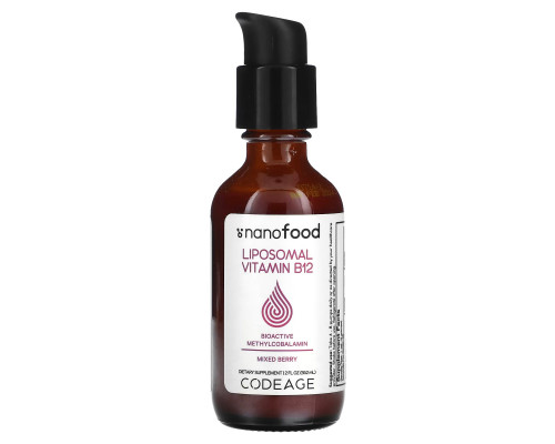 Codeage, Liposomal Vitamin B12, Mixed Berry, 2 fl oz (59.2 ml) Codeage, Liposomal Vitamin B12, Mixed Berry, 2 fl oz (59.2 ml)