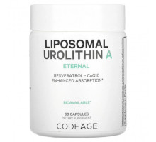 Антиоксиданты Codeage, Liposomal Urolithin A, Eternal, 60 капсул