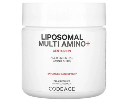 Аминокислоты Codeage, Liposomal Multi Amino +, Centurion`` 240 капсул Аминокислоты Codeage, Liposomal Multi Amino +, Centurion`` 240 капсул