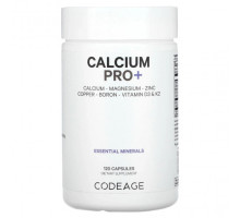Цинк Codeage, Кальций Pro +, 120 капсул