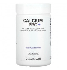 Цинк Codeage, Кальций Pro +, 120 капсул