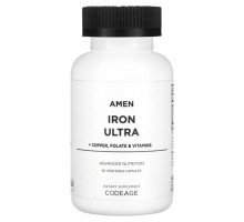 Железо Codeage, Amen, Iron Ultra, 60 растительных капсул