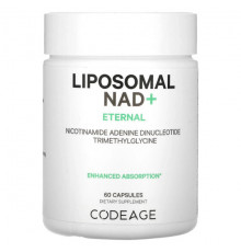 Витамины группы B Codeage, Liposomal NAD +, Eternal, никотинамид аденин динуклеотид триметилглицин, 60 капсул