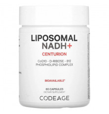 Витамины группы B Codeage, Liposomal NADH +, центурион, 60 капсул