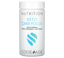 Растительные экстракты и настойки Codeage, Keto Carb Focus, 180 капсул