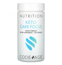 Растительные экстракты и настойки Codeage, Keto Carb Focus, 180 капсул