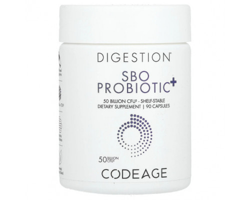 Пребиотики и пробиотики SBO Probiotic+, 50 Billion CFU, 90 Capsules Пребиотики и пробиотики SBO Probiotic+, 50 Billion CFU, 90 Capsules