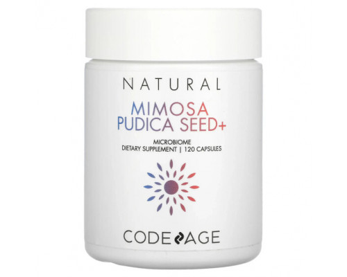 Растительные экстракты и настойки Codeage, Mimosa Pudica Seed +, Microbiome, 120 капсул Растительные экстракты и настойки Codeage, Mimosa Pudica Seed +, Microbiome, 120 капсул
