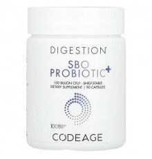 Пребиотики и пробиотики Digestion, SBO Probiotic+, 100 Billion CFU, 90 Capsules