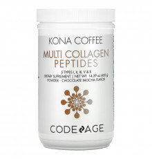 CodeAge, Kona Coffee, Multi Collagen Peptides, Chocolate Mocha Flavor, 14.39 oz (408 g)