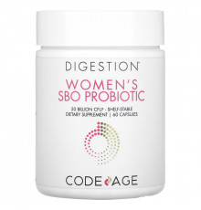 Codeage, Digestion, Women's SBO Probiotic, 50 Billion CFU, 60 Capsules