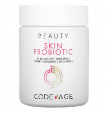 Codeage, Skin Probiotic, Shelf-Stable, 50 Billion CFU, 60 Capsules