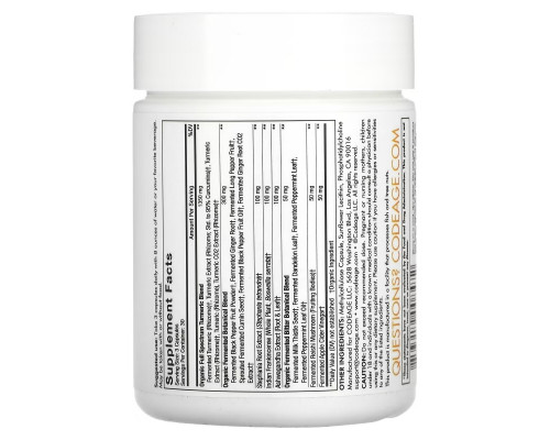 Codeage, Liposomal, Fermented Turmeric, Black Pepper, Curcumin, Ginger, 90 Capsules Codeage, Liposomal, Fermented Turmeric, Black Pepper, Curcumin, Ginger, 90 Capsules