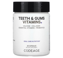 Codeage, Teeth & Gums Vitamins, Oral Care Nutrition, 90 Capsules