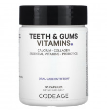 Codeage, Teeth & Gums Vitamins, Oral Care Nutrition, 90 Capsules