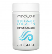 CodeAge, Wild Caught, Biotin Marine Collagen, 120 Capsules